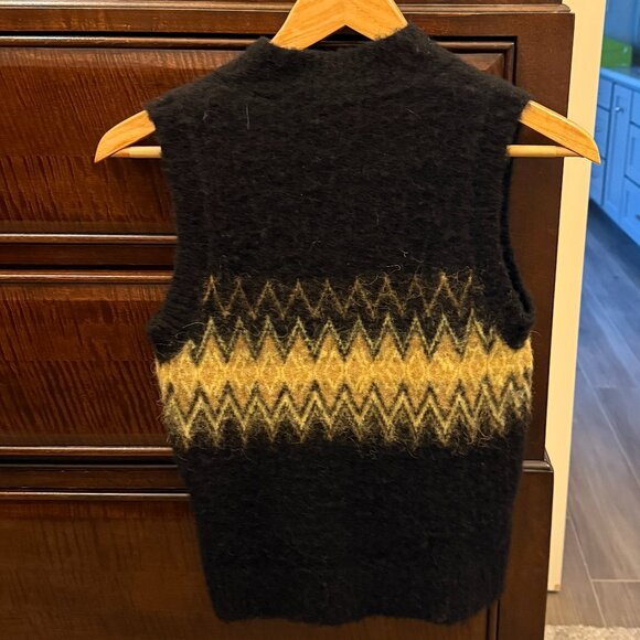 All Saints Clyde Fair Isle Sweater Vest - Picture 3 of 5